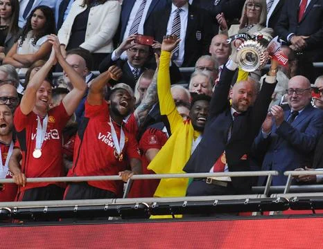 FA Cup FinalL Man Utd 2 Man City 1 Stock Photos
