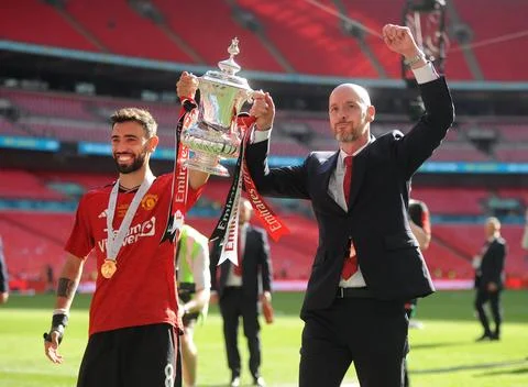 FA Cup FinalL Man Utd 2 Man City 1 Stock Photos