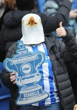 FA Cup R4: Brighton 2 Liverpool 1 Stock Photos