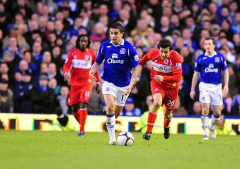 FA Cup Sixth Round Everton vs Middlesbrough - 07 Mar 2008 Stock Photos