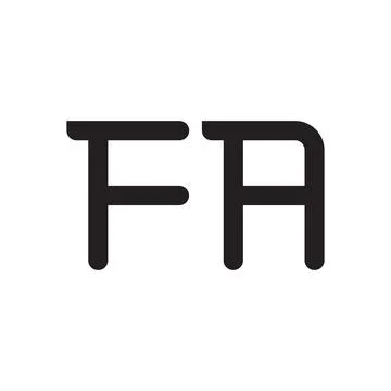 Fa initial letter vector logo icon Stock-Illustration