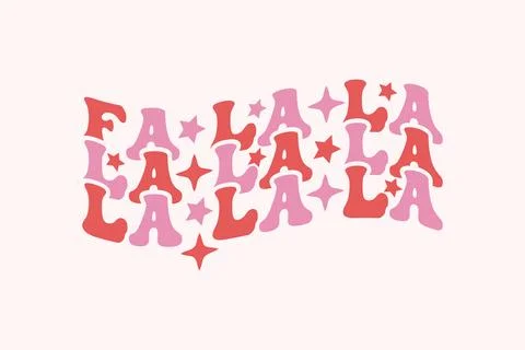 Fa la la la la la eps t-shirt design Stock Illustration