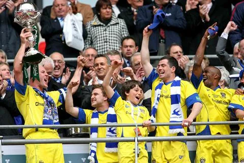 FA Trophy Final: Barrow 2 Stevenage 1 (aet) - 08 May 2010 Stock Photos