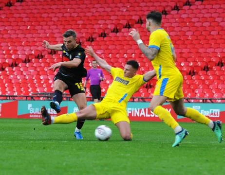 FA Trophy Final: Concord 0 Harrogate 1 Stock Photos