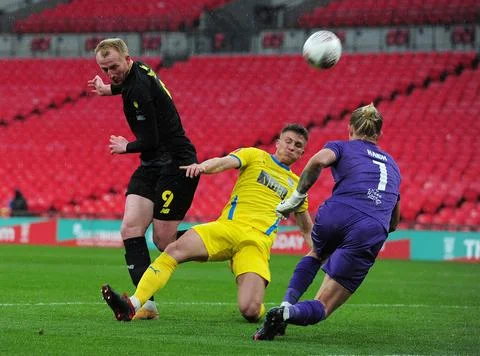 FA Trophy Final: Concord 0 Harrogate 1 Stock Photos