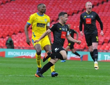 FA Trophy Final: Concord 0 Harrogate 1 Stock Photos
