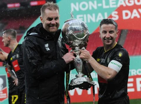 FA Trophy Final: Concord 0 Harrogate 1 Stock Photos