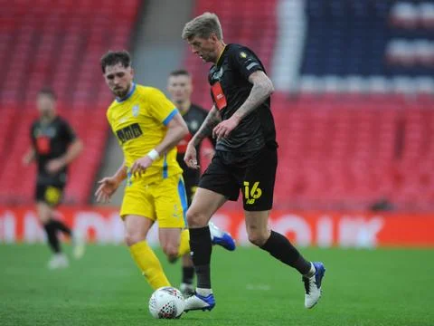 FA Trophy Final: Concord 0 Harrogate 1 Stock Photos