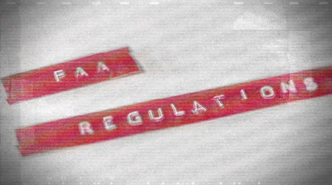 FAA regulations regulation documents flight Stock Footage 58622752