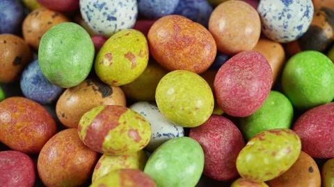 Faberge Rotating Dragee Roasted Peanuts In Confectionery Glaze. Stock Footage 235521043