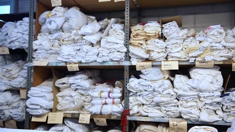  Fabfic stock in the warehouse, 4K Vidéo 71847431