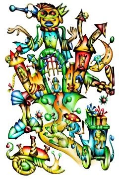 Fable fun castle Stock Illustration