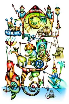 Fable fun illustration Stock Illustration