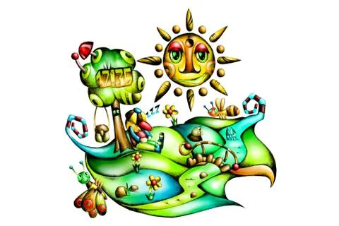 Fable fun illustration Stock Illustration