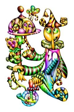 Fable fun illustration Stock Illustration