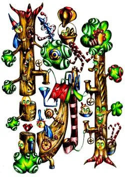 Fable fun illustration Stock Illustration