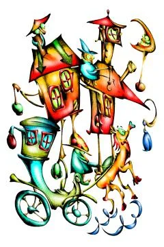 Fable fun illustration Stock Illustration