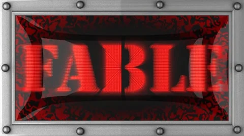Fable on led Video stock 8720093