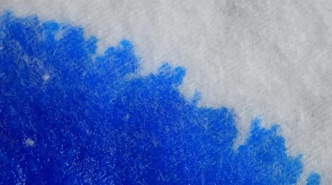The fabric absorbs Ink paint Video stock 11263127