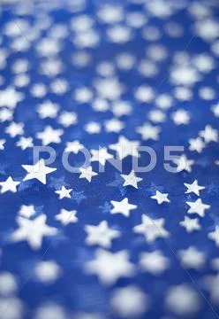 Fabric with asterisks Stock Photos