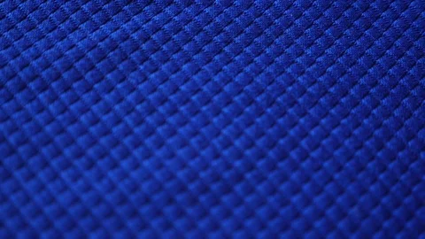 Fabric as background. 4k, slow motion, blue textured fabric Stock Footage 81463925