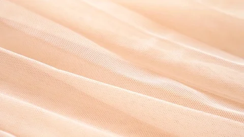 Fabric as background. 4k, slow motion, light peach chiffon Stock-Footage 81726157