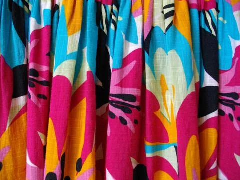 Fabric background and texture featuring Latin American style colors Stock Photos