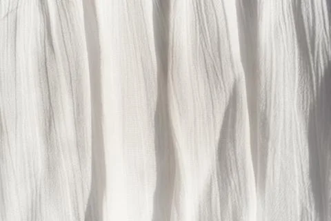 Fabric background texture  thin fabric, with vertical uneven folds and shadow Stock Illustration