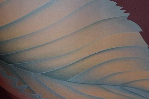 Fabric with a beautiful pattern of leaves Stock Photos