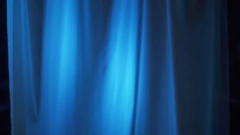 Fabric Blue Stock Footage 201308560