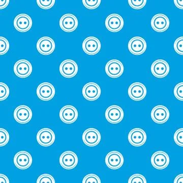 Fabric button pattern vector seamless blue イラスト素材