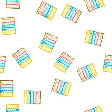 Fabric catalog sewing vector seamless pattern Stock Illustration