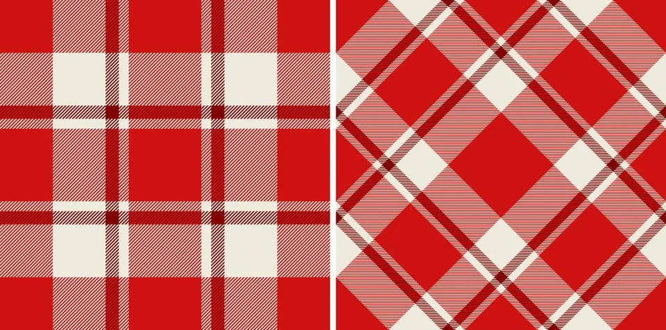Fabric check background of vector texture pattern with a tartan seamless te.. Stock Illustration