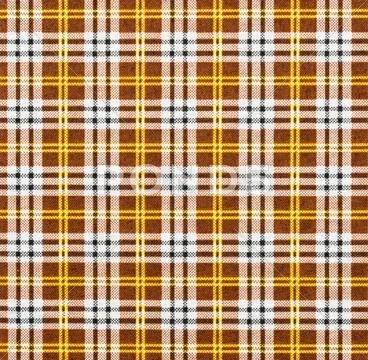 Fabric With A Checked Pattern In Brown Tones