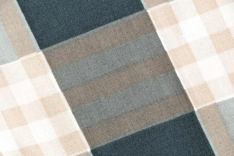 Fabric with chequered pattern Stock Photos