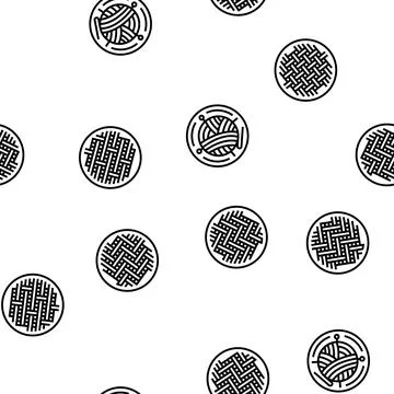 Fabric cloth textile material vector seamless pattern Stock Illustration