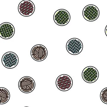 Fabric cloth textile material vector seamless pattern Stock Illustration