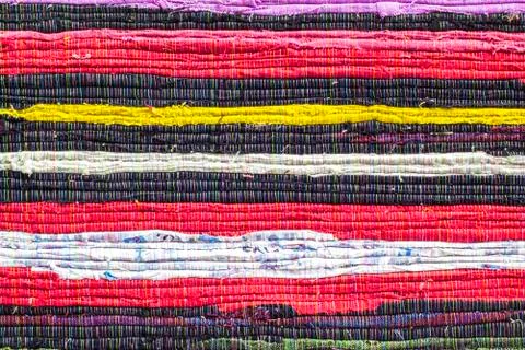 Fabric colourful alternation pattern Stock Photos