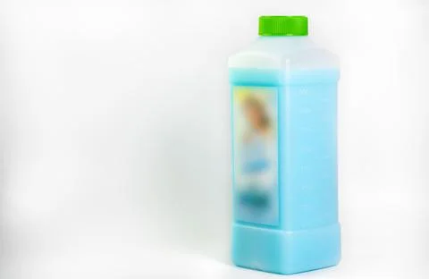 Fabric conditioner on white background Stock Photos