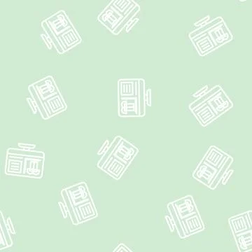 Fabric design sewing line vector seamless pattern 스톡 일러스트