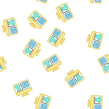 Fabric design sewing vector seamless pattern 스톡 일러스트