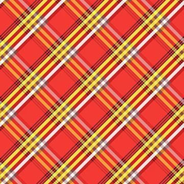 Fabric with diagonal lines checkered pattern. Repeat tribal maasai stripes te Stock Illustration