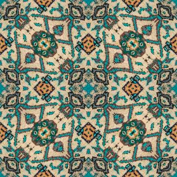 Fabric Ethnic Art Seamless Pattern 스톡 일러스트