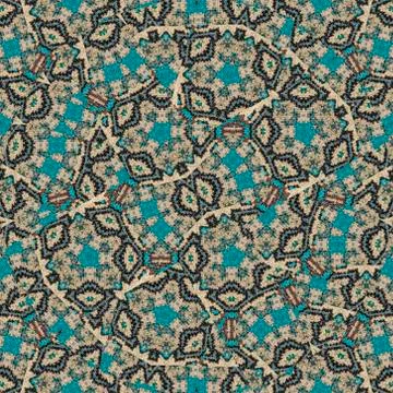Fabric Ethnic Art Seamless Pattern Stock Illustration