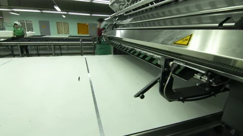 Fabric factory timelapse Stock Footage 135144949