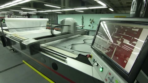 Fabric factory timelapse Stock Footage 135145143