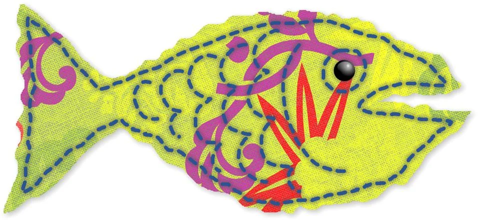 Fabric Fish Stock-Illustration