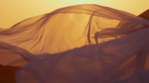 Fabric fluttering Stock Footage 68038140