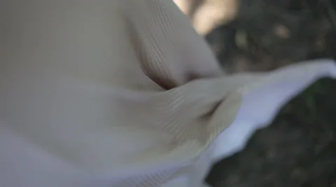 Fabric fluttering in the wind Video stock 45369586