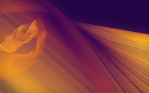 The fabric fluttering in the wind Stock Illustration